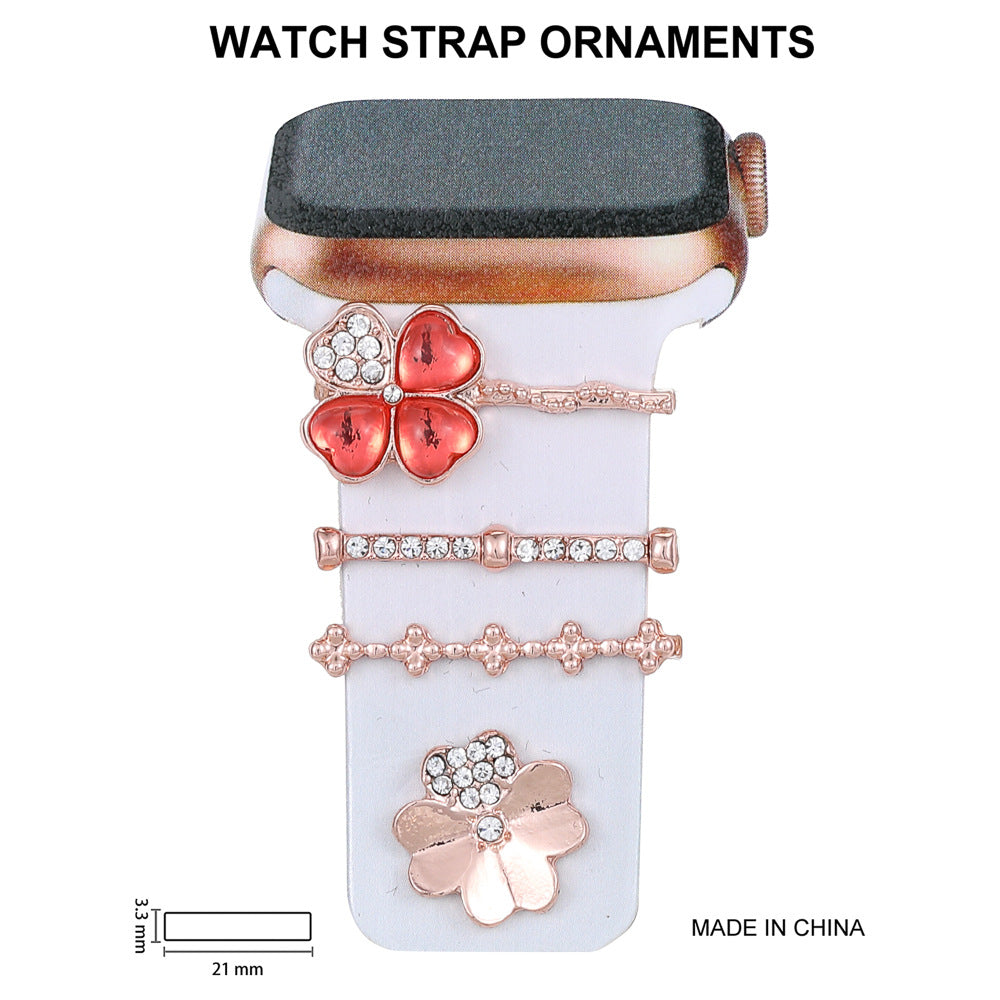 Stylish Rhinestone Silicone Strap for Apple Watch - Durable & Elegant Accessory