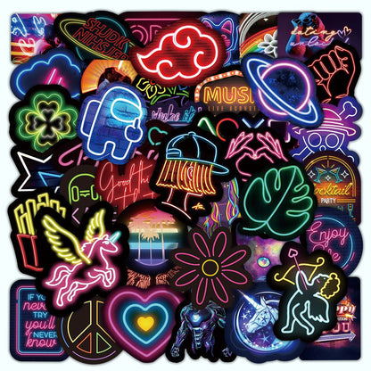 neon stickers