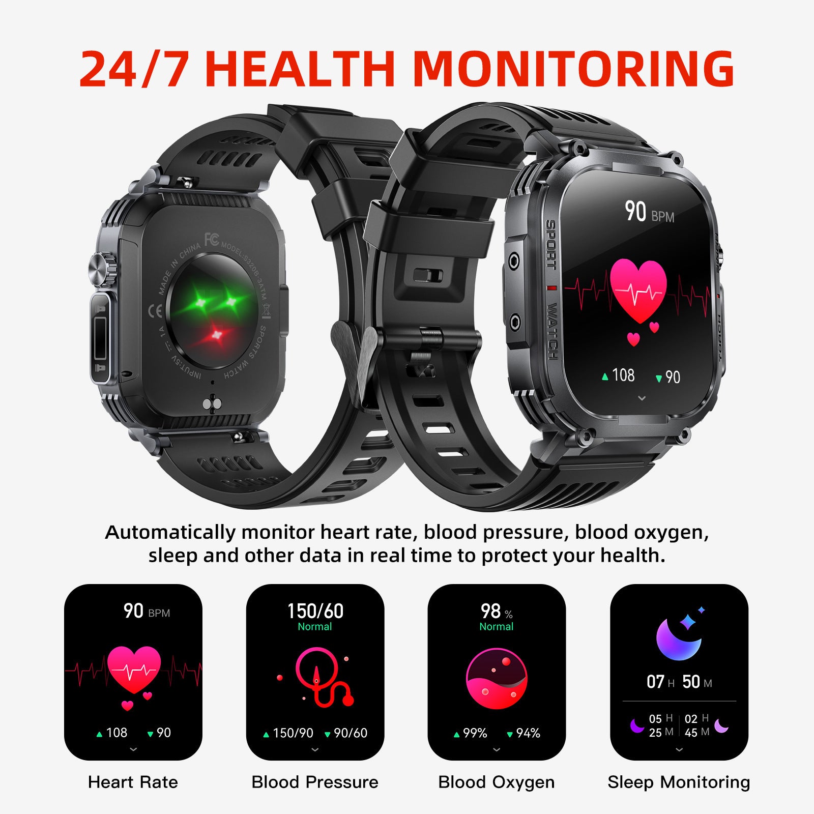Heart rate monitoring watch