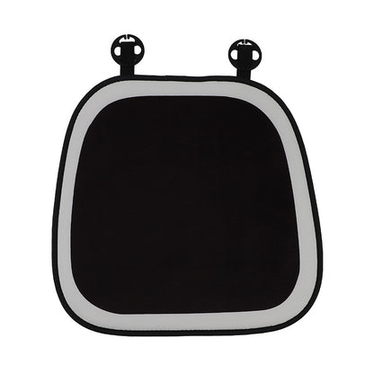 Black plush crown car headrest