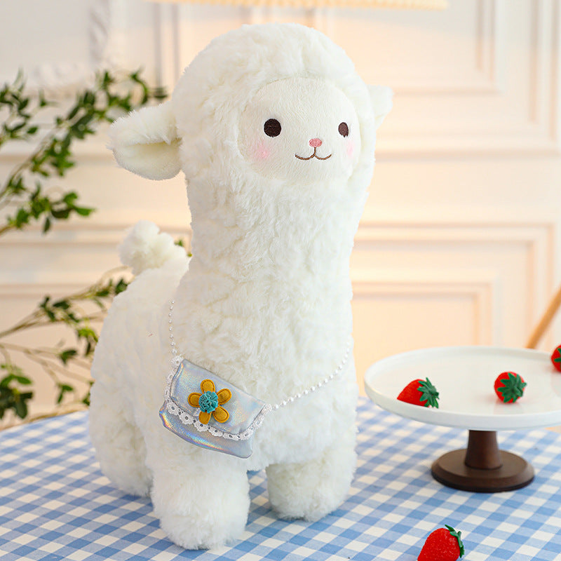 cuddly alpaca plushie