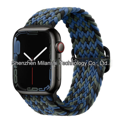 Premium Nylon Woven Watch Band for Apple Watch Series 4, 5, 6, 7, 8, SE, Ultra - Adjustable, Sporty Design