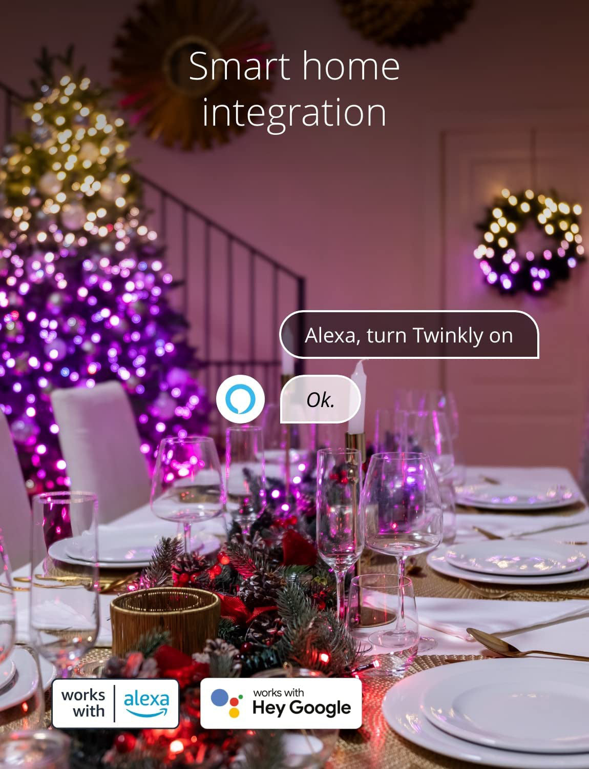 vibrant multi-color LED lights picture