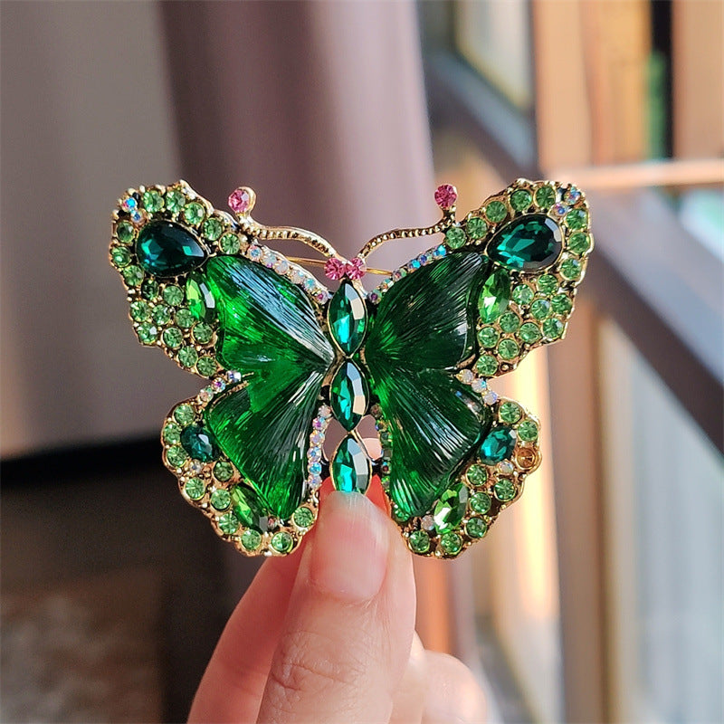 Colorful butterfly brooch collection