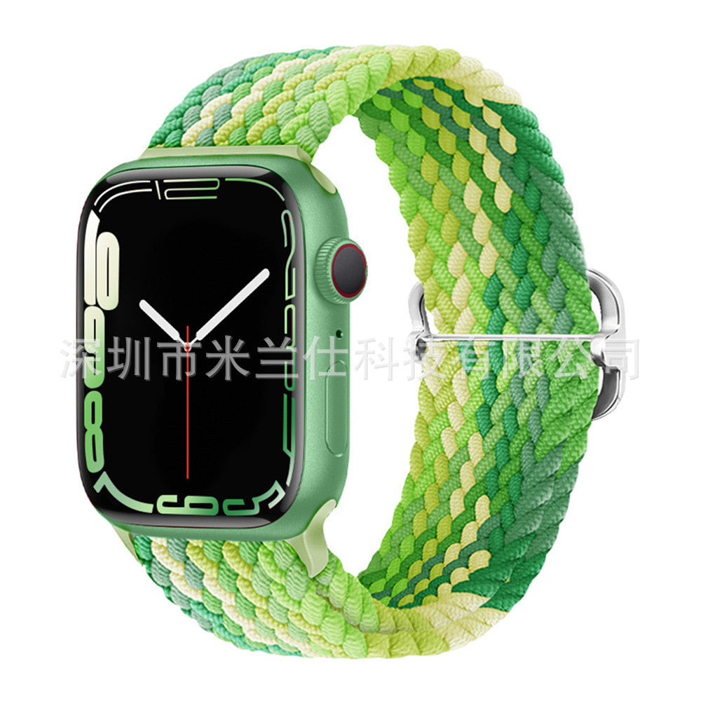 Premium Nylon Woven Watch Band for Apple Watch Series 4, 5, 6, 7, 8, SE, Ultra - Adjustable, Sporty Design