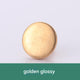 17MM*Round*Gold Glossy