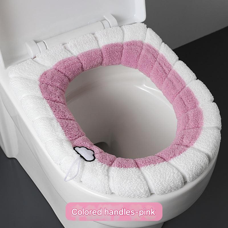 soft plush grey toilet seat cover