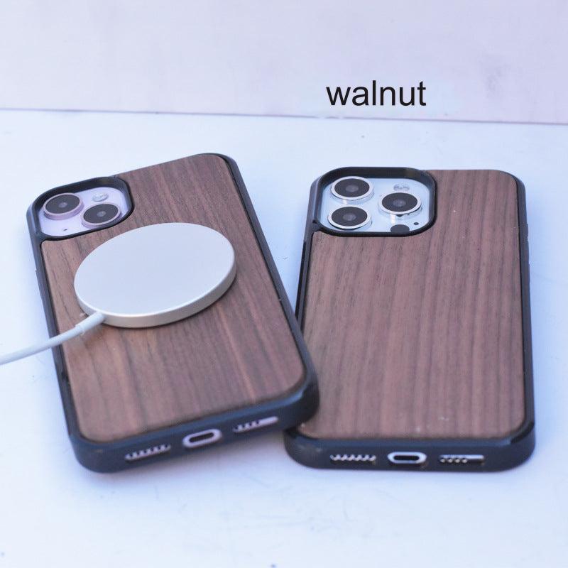 Eco-Friendly Bamboo Wood MagSafe Compatible iPhone Case for iPhone 15/14/13 Series