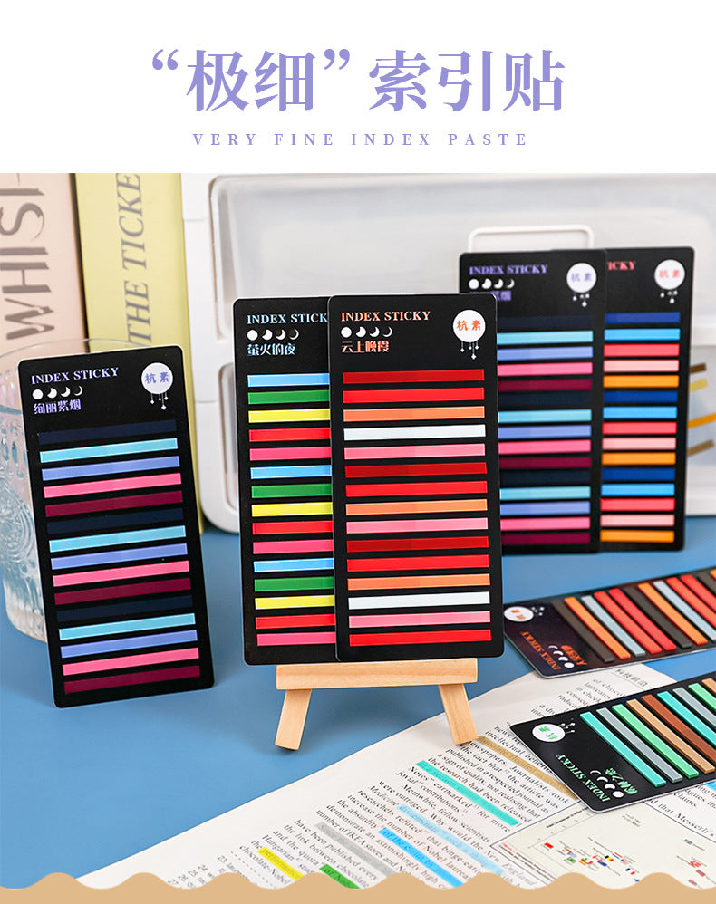 vibrant transparent adhesive memo pad