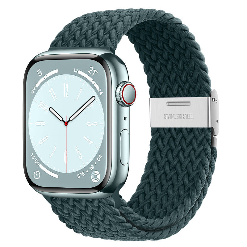 Premium Nylon Woven Strap for Apple Watch - Fits All Series and Sizes - Adjustable Buckle - Stylish and Durable