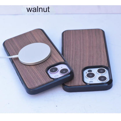 Eco-Friendly Bamboo Wood MagSafe Compatible iPhone Case for iPhone 15/14/13 Series