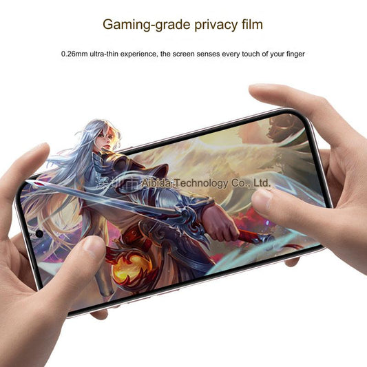 Premium Privacy Tempered Glass Screen Protector for iPhone 15/15 Pro - Full Coverage Anti-Spy Film