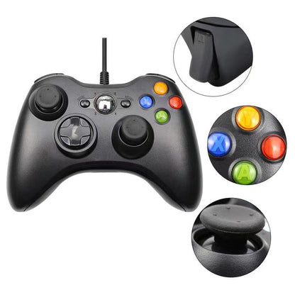 Eyierjia Wired Gaming Controller for PC, Xbox 360, PS3 - Vibrant Colors & Ergonomic Design