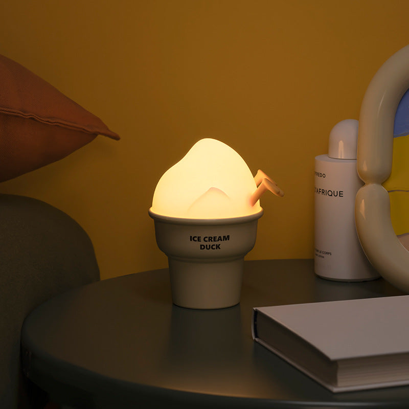 touch-sensitive night light ice cream design