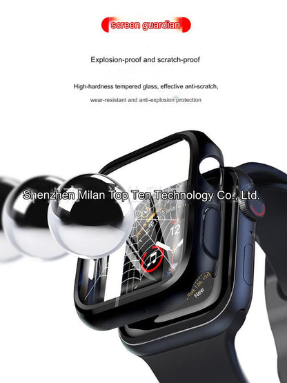 Premium Apple Watch Case with Tempered Glass for Series 1-9 & Ultra - 45mm, 41mm, 49mm Sizes