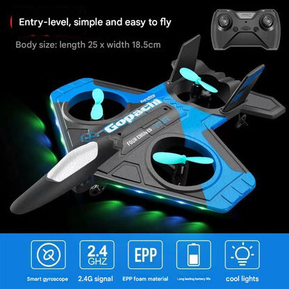 back view of kids remote control glider plane