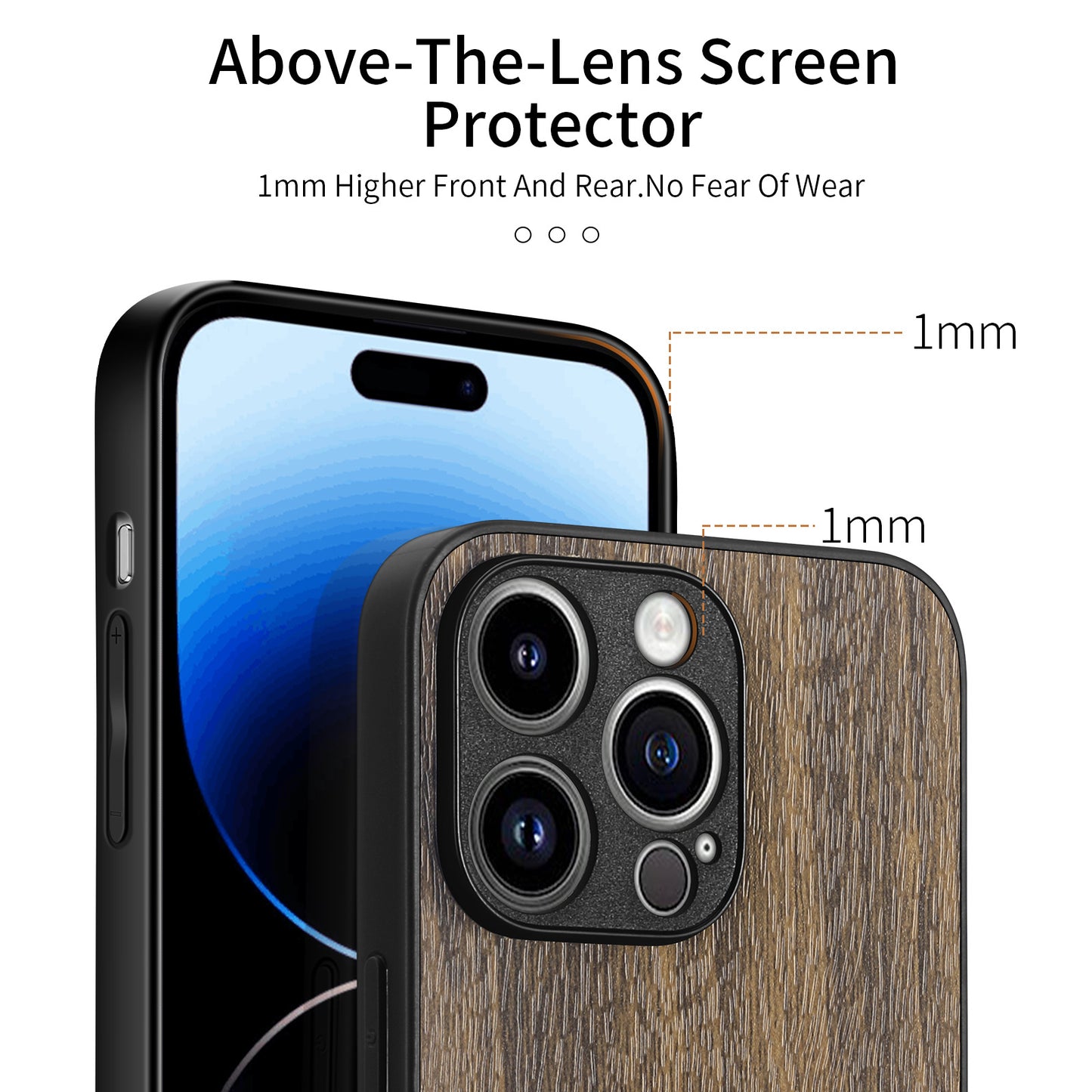 Stylish Wood Grain iPhone & Samsung Case - Durable, Lightweight, and Anti-Fingerprint Protection