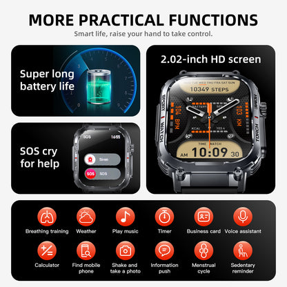 Silicone strap smart watch