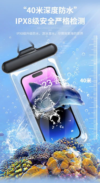 Premium Waterproof Phone Pouch - Touch Screen Compatible Dry Bag for Outdoor Activities