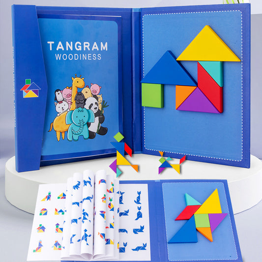 wooden tangram puzzle