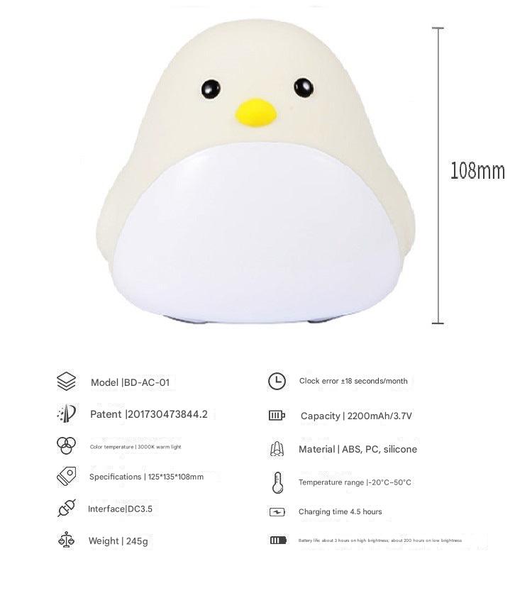 creative snooze white alarm clock for kids