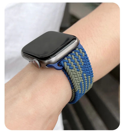 Premium Nylon Woven Strap for Apple Watch - Fits All Series and Sizes - Adjustable Buckle - Stylish and Durable