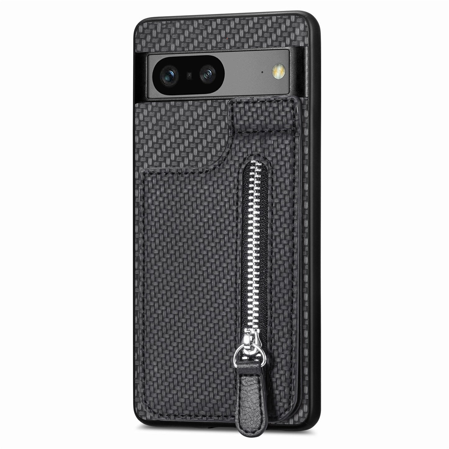 Carbon Fiber Wallet Phone Case with Stand for Google Pixel 8 & 7 Series - Versatile, Protective, and Stylish