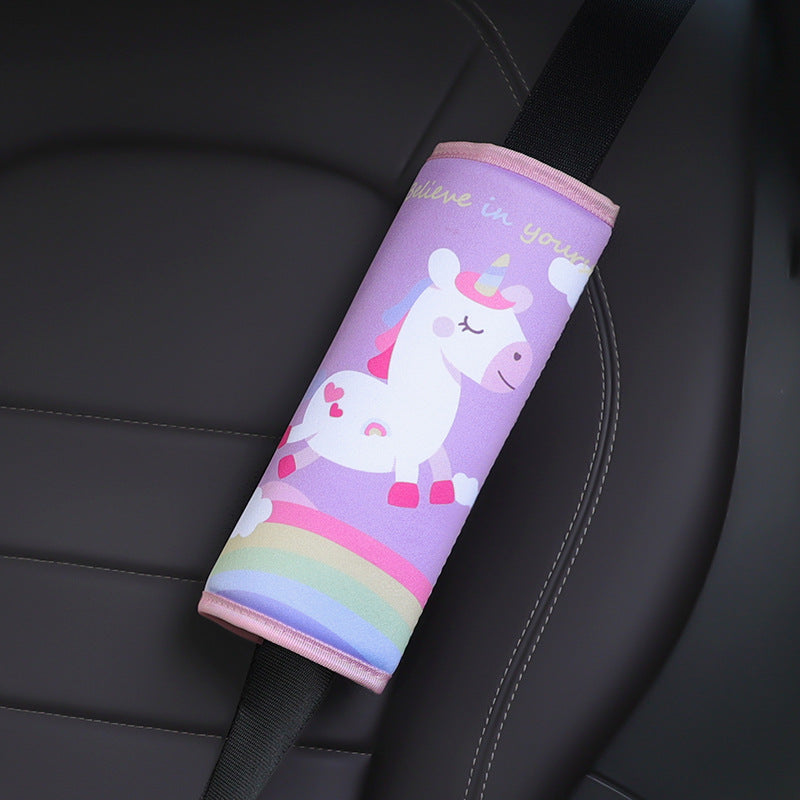 rainbow unicorn car seat cushion