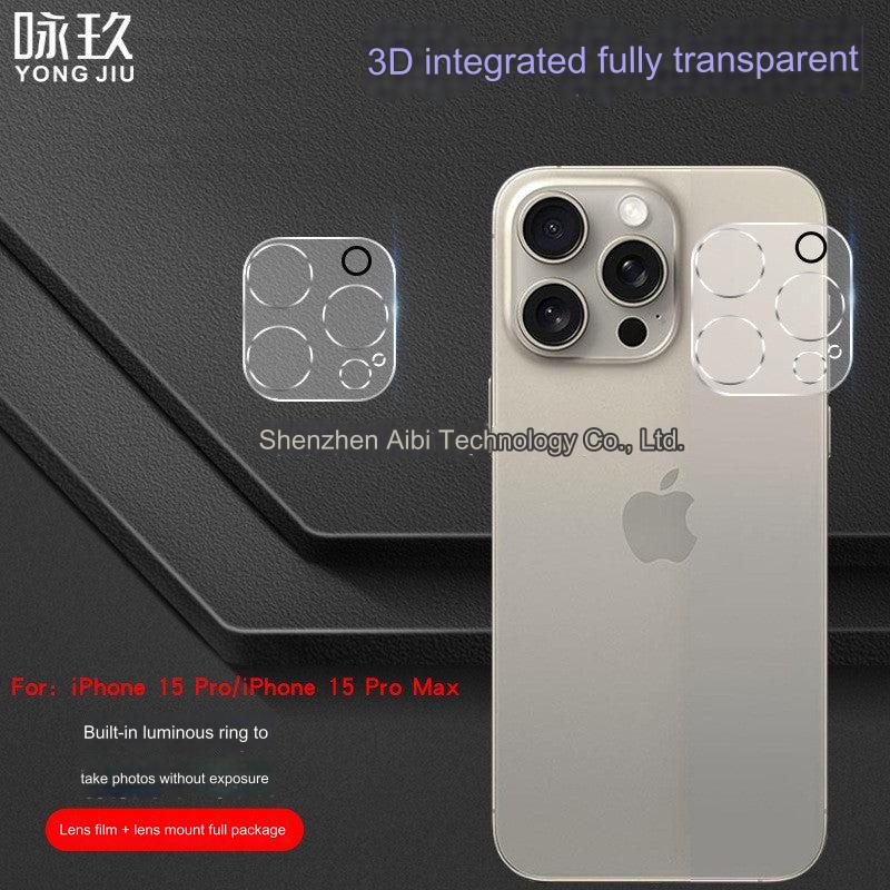 Premium Tempered Glass Lens Protector for iPhone 15/14/13/12/11 - Full Coverage 3D with Glow Ring