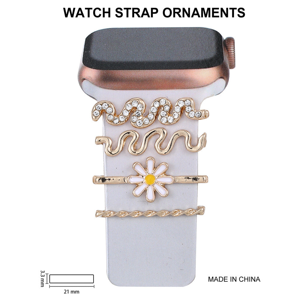 diamond-studded watch strap