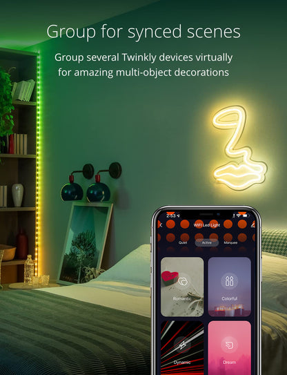 colorful LED string lights product image