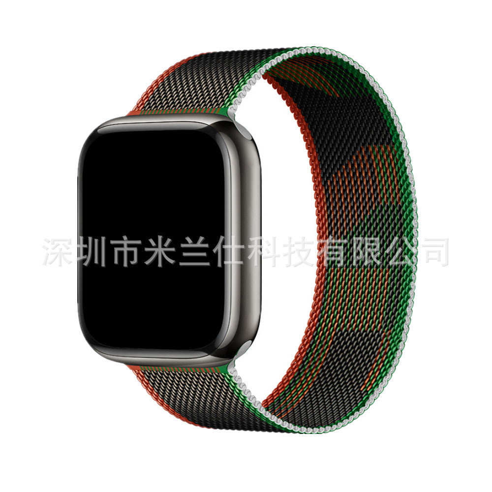 Premium Metal Milanese Loop Band for Apple Watch Series 1-9 & SE - Stylish, Adjustable & Breathable | Multiple Colors Available