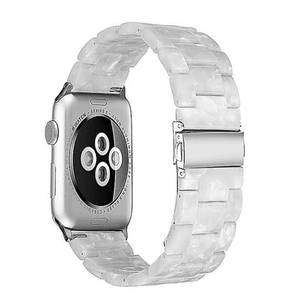 Stylish Natural Resin Apple Watch Band - Compatible with Series 1-9 & Ultra Models