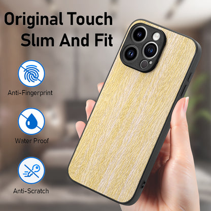 Stylish Wood Grain iPhone & Samsung Case - Durable, Lightweight, and Anti-Fingerprint Protection