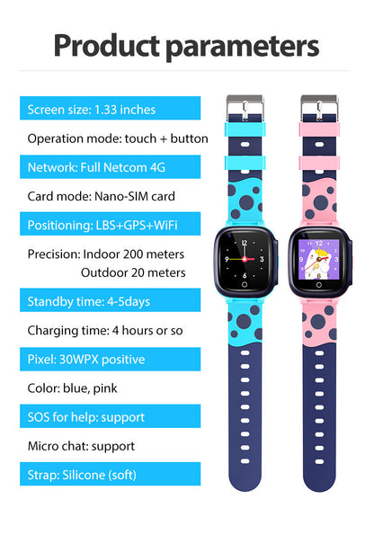 kids smartwatch blue waterproof