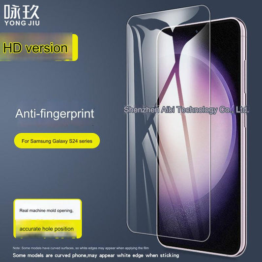 Samsung Galaxy S24 Plus Tempered Glass Screen Protector – Ultra-Clear, Anti-Fingerprint, Full Coverage