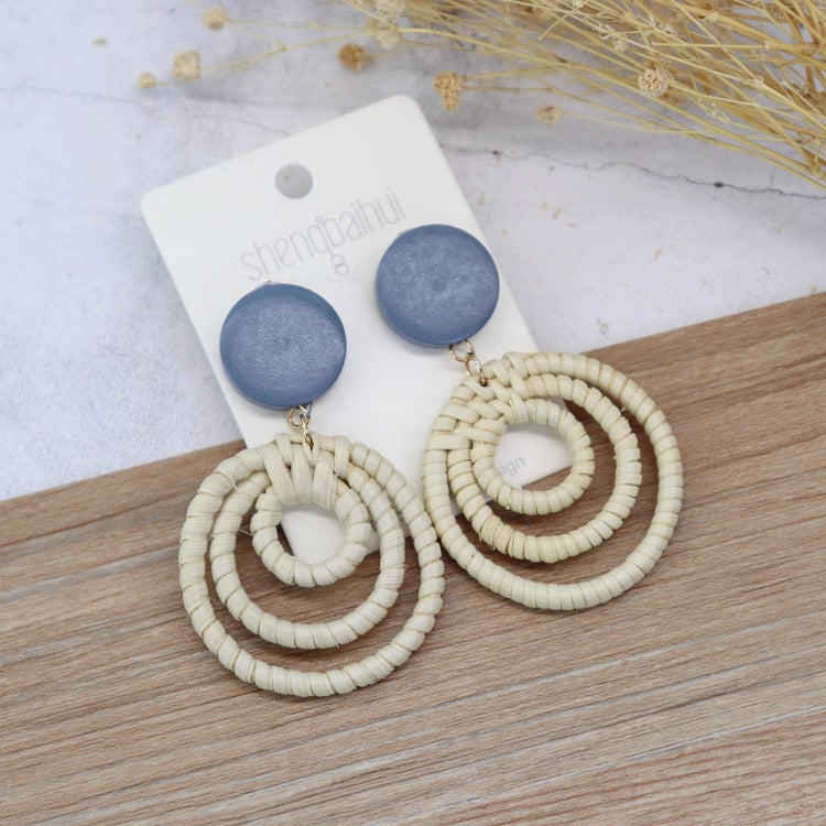 Colorful Boho Drop Earrings Image 2