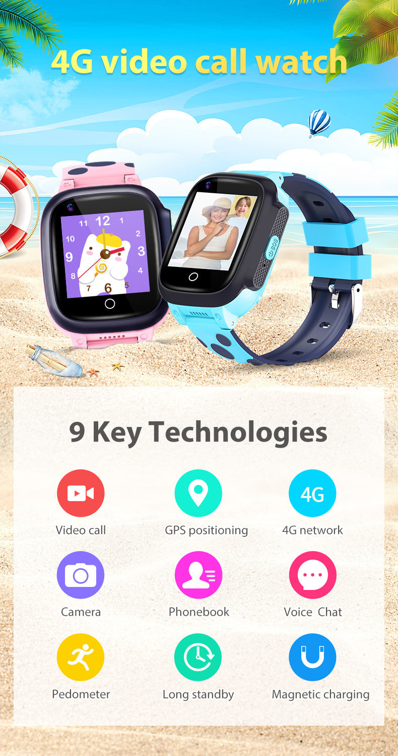 kids smartwatch blue waterproof