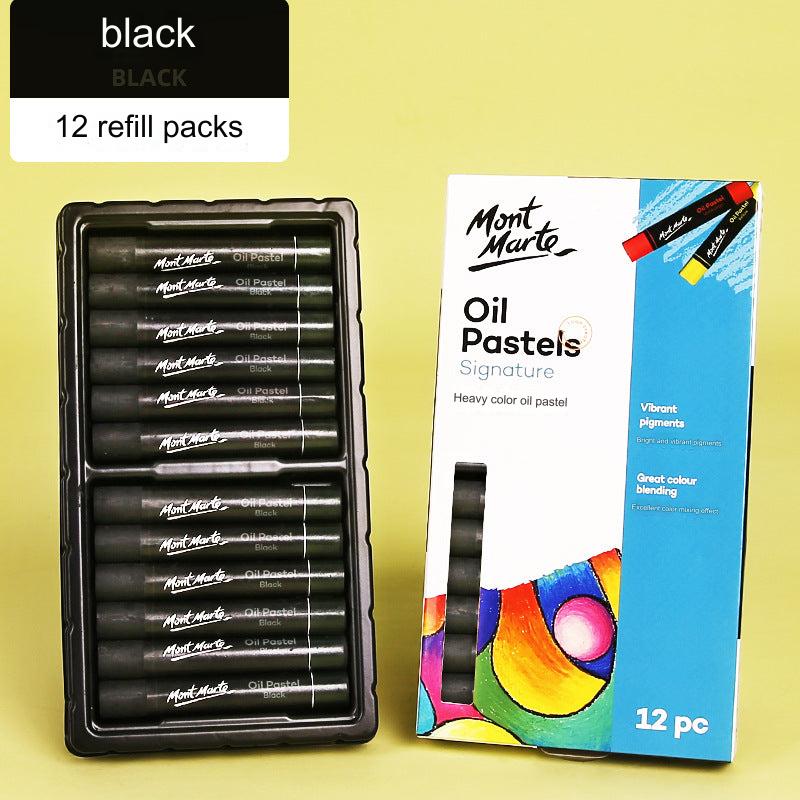 Montmartre 24-Color Ultra Soft Oil Pastels for Kids - Vibrant, Easy to Blend Art Crayons