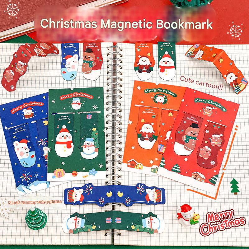 cute magnetic bookmarks with reindeer design