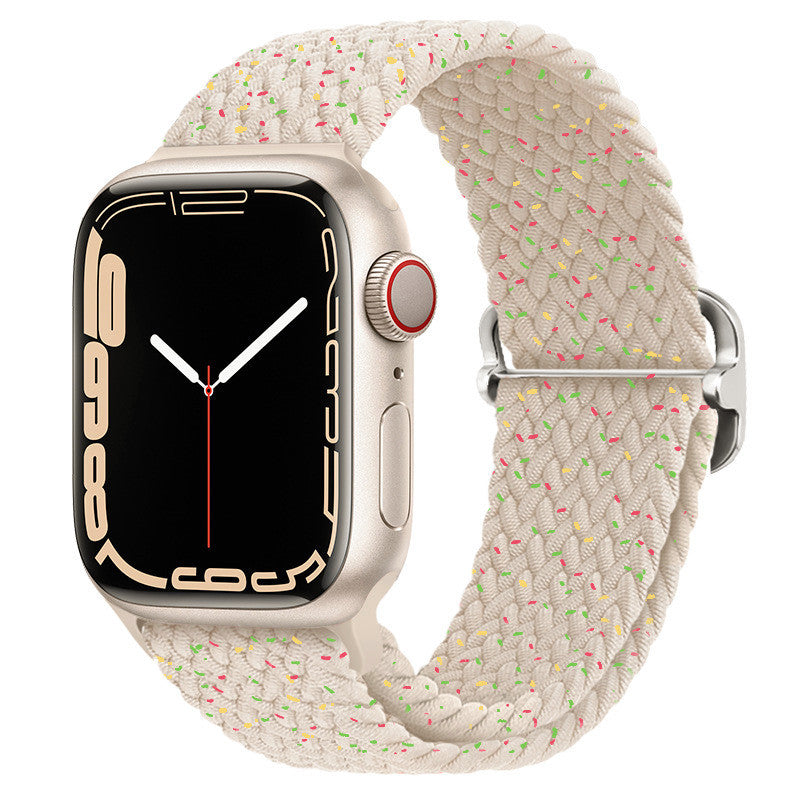 Premium Nylon Woven Watch Band for Apple Watch Series 4, 5, 6, 7, 8, SE, Ultra - Adjustable, Sporty Design