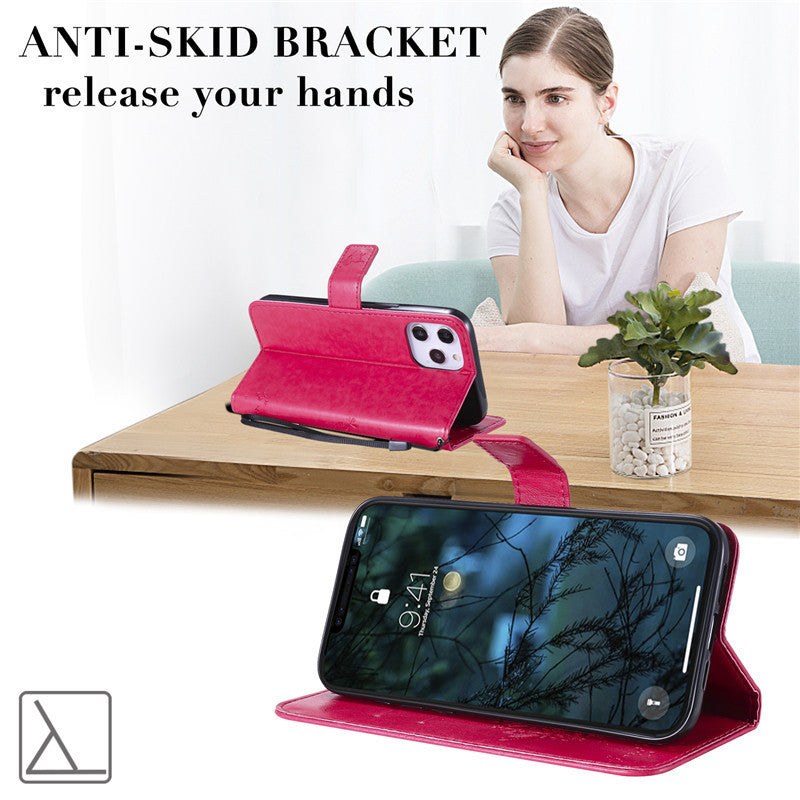 Premium PU Leather Phone Case for iPhone and Samsung Models - Stylish, Durable & Shockproof