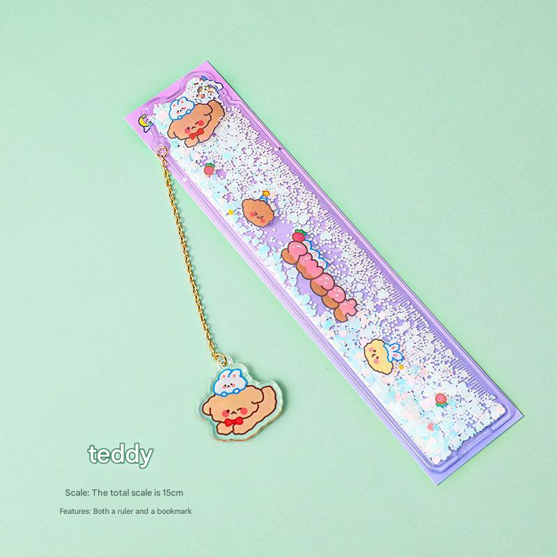 Stylish 15cm ruler with charms