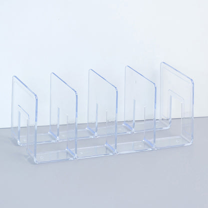 top view acrylic desk organizer with files