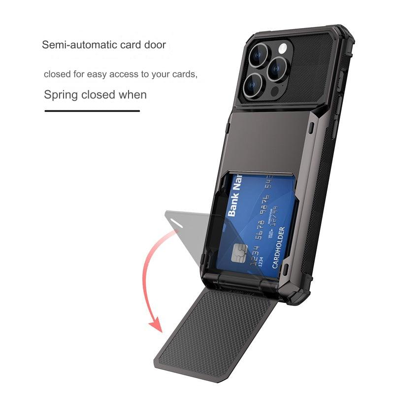 Premium Flip Wallet Case for iPhone and Samsung - Card Holder & Shockproof Protection