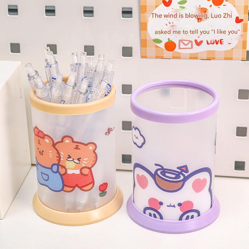 rabbit girl themed pen storage