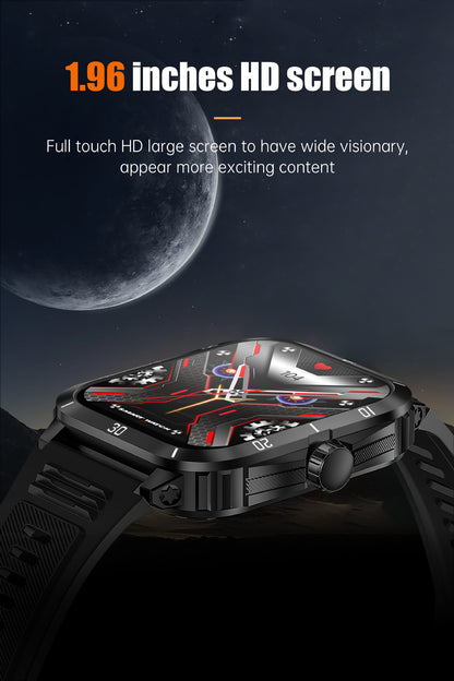 Stylish smartwatch with silicone band