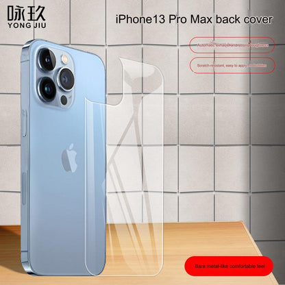 Premium Tempered Glass Back Cover for iPhone 13 Mini/Pro/Pro Max - 0.3mm Ultra-Thin, Anti-Fingerprint, HD Clarity