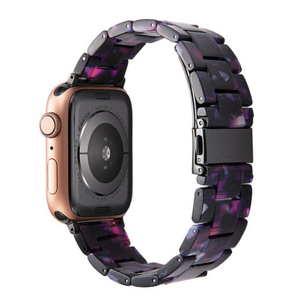 Stylish Natural Resin Apple Watch Band - Compatible with Series 1-9 & Ultra Models