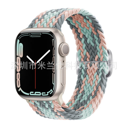 Premium Nylon Woven Watch Band for Apple Watch Series 4, 5, 6, 7, 8, SE, Ultra - Adjustable, Sporty Design